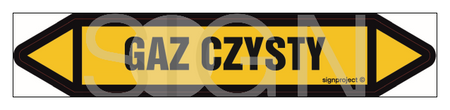 JF182 GAZ CZYSTY - arkusz 5 naklejek