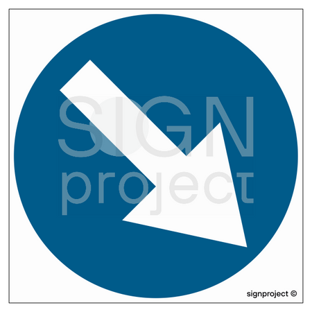 SA032 Driving order on the right side of the sign