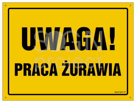 OA020 Uwaga! Praca żurawia