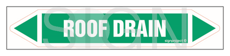 JF403 ROOF DRAIN - sheet of 5 stickers