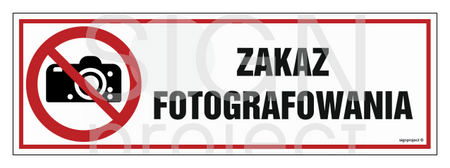 NC134 Zakaz fotografowania