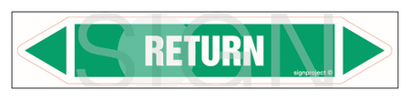 JF400 RETURN - sheet of 5 stickers