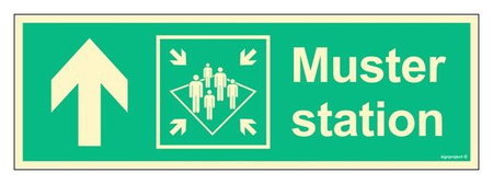 FB135 Muster station up left