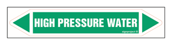 JF208 HIGH PRESSURE WATER - sheet of 2 stickers