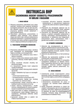 IAG21 Health and safety instructions for personal hygiene of employees in slaughterhouses and butchers