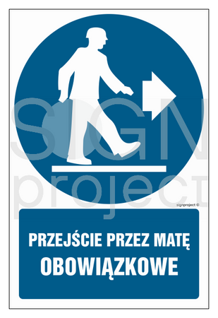 GL033 Przejście przez matę obowiązkowe