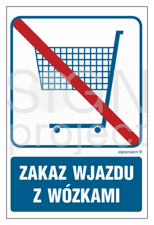 RB509 Zakaz wjazdu z wózkami