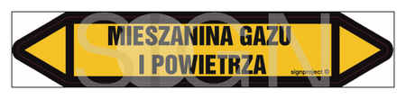 JF270 MIESZANINA GAZU I POWIETRZA - arkusz 5 naklejek