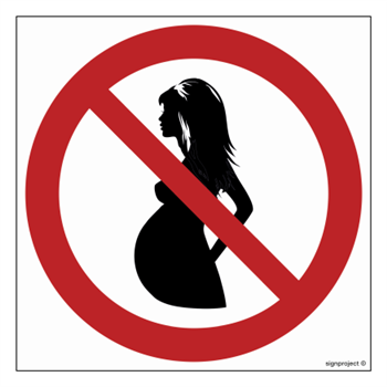 GB059 No entry for pregnant women