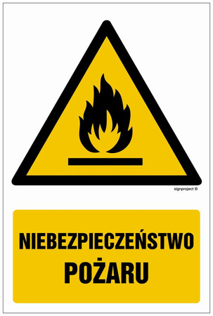 GF081 Niebezpieczeństwo pożaru - opakowanie 10 sztuk