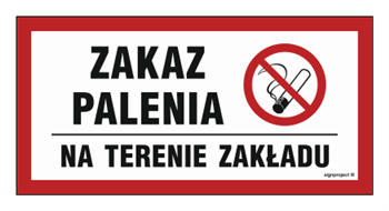 NC009 Zakaz palenia na terenie obiektu
