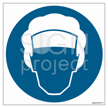 GK005 Mandatory use of a protective cap - sheet of 9 stickers