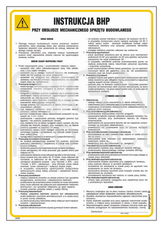 IAF29 Health and safety instructions for the use of mechanical construction equipment