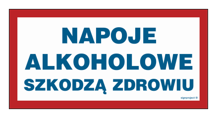 ND016 Napoje alkoholowe szkodzą zdrowiu