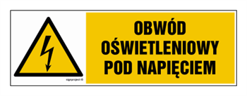 HB009 Obwód oświetleniowy pod napięciem