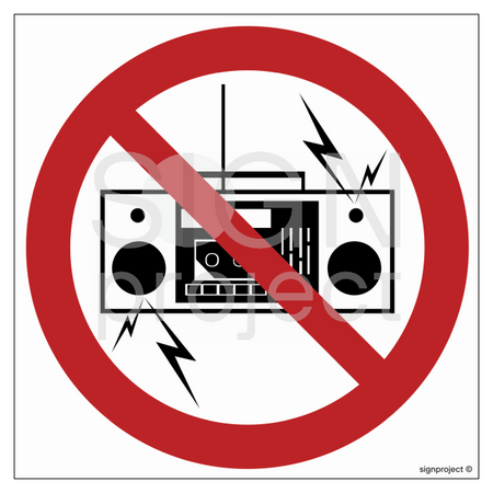 OD004 Prohibition to use sound equipment and radio in a nuisance way