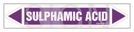JF440 SULPHAMIC ACID - sheet of 5 stickers