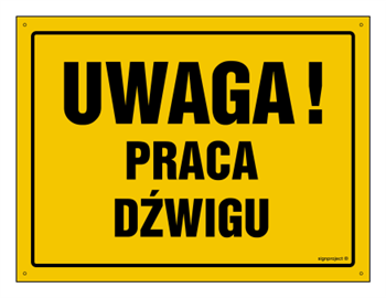 OA067 Uwaga! Praca dźwigu