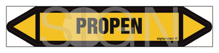 JF359 PROPEN - sheet of 5 stickers