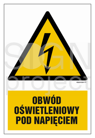 HA009 Obwód oświetleniowy pod napięciem