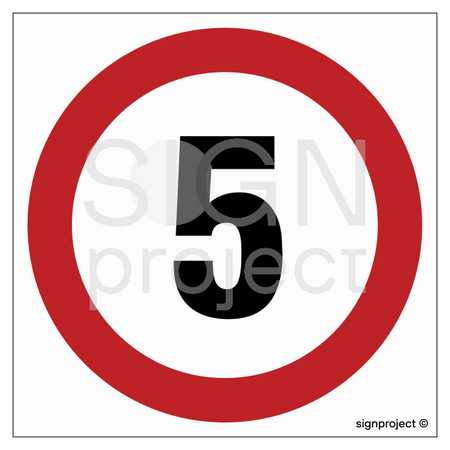 SA003 Speed limit 5