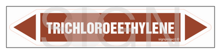 JF457 TRICHLOROEETHYLENE - sheet of 5 stickers