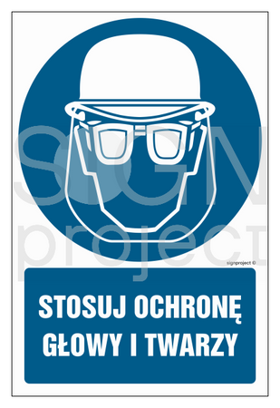 GL019 Stosuj ochronę głowy i twarzy