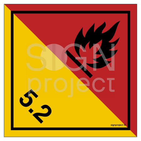 MB022 Organic peroxides - sheet of 12 stickers