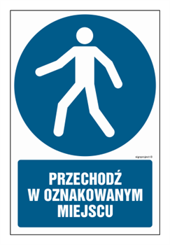 GL050 Walk in a marked place - pack of 10