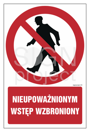 GC001 Nieupoważnionym wstęp wzbroniony - arkusz 9 naklejek