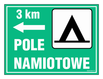 OC003 Pole namiotowe - odległość