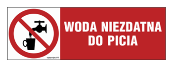 NA005 Woda niezdatna do picia