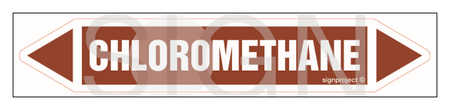 JF074 Chloromethane - sheet of 5 stickers