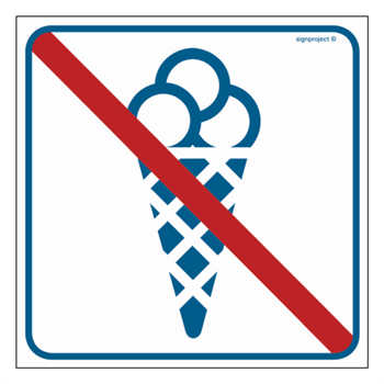 RA508 No entry with ice cream