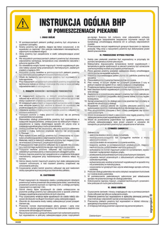 IAG28 Instrukcja BHP w pomieszczeniach piekarni