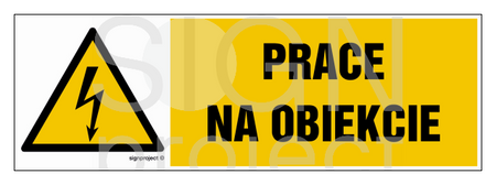 HB023 Prace na obiekcie - arkusz 8 naklejek - arkusz 8 naklejek