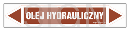 JF292 OLEJ HYDRAULICZNY - arkusz 5 naklejek