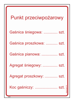 DB031 Punkt przeciwpożarowy