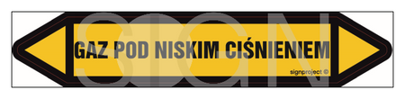 JF187 GAZ POD NISKIM CIŚNIENIEM - arkusz 2 naklejek
