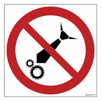 GA039 No loose clothing - sheet of 12 stickers