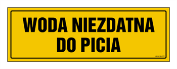 NC053 Woda niezdatna do picia