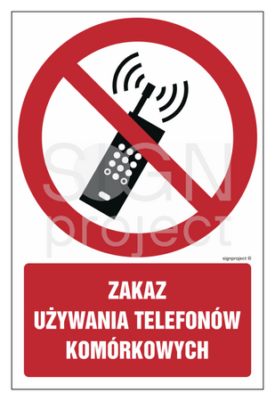 GC030 Zakaz używania telefonów komórkowych