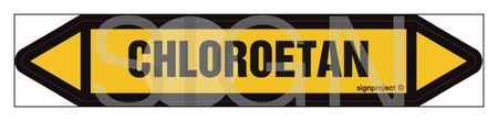 JF070 CHLOROETHANE - sheet of 5 stickers