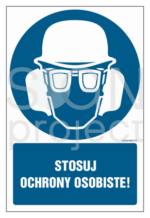 GL052 Use personal protection! - pack of 10