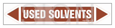 JF462 USED SOLVENTS - arkusz 4 naklejek