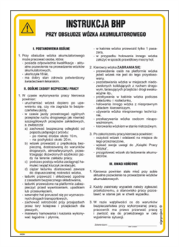 IAE04 Instrukcja BHP przy obsłudze wózka akumulatorowego
