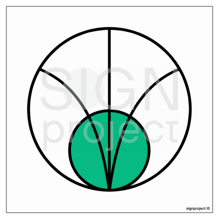 KC002 Safe area - sheet of 12 stickers