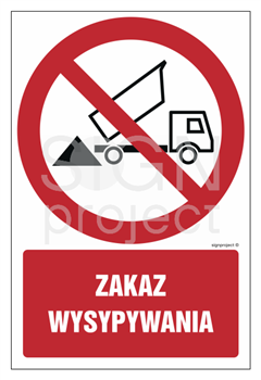 GC034 Zakaz wysypywania - opakowanie 10 sztuk
