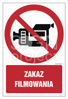 GC053 No filming - sheet of 9 stickers