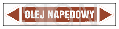 JF294 OLEJ NAPĘDOWY - arkusz 5 naklejek